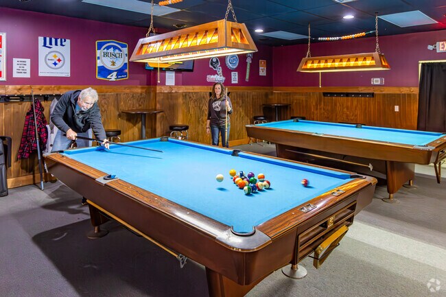 Shoot a game of pool at Mama Pepino's Pizza & Pub in Glassport.