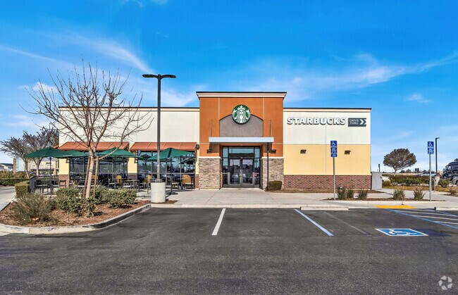 Have a brew at Starbucks in The City of Lathrop.