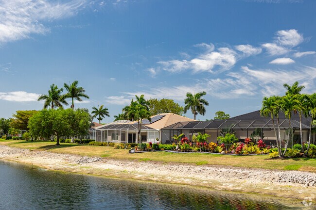 Homes in Cedar Hammock Golf and Country Club offer scenic views of the water.