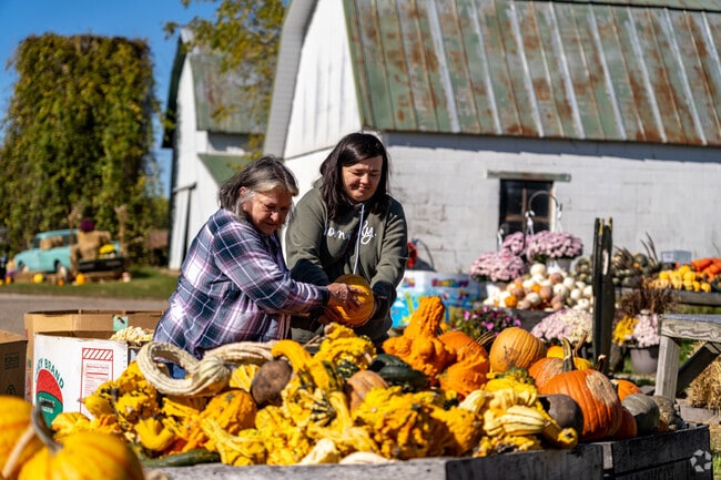People flock from all over to Deerfield Township in the fall months for its abundance of farm stands.