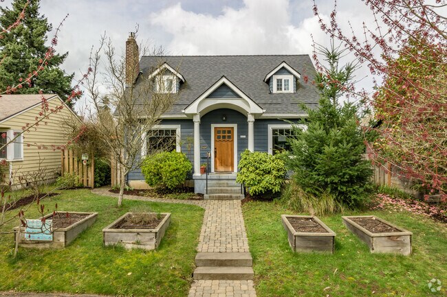 Garden Boxes in Front of a Bungalow Home in Portsmouth
