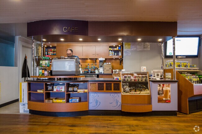 The cafe counter in Heritage Coffee.