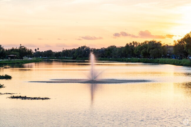 San Benito is best known for it's resaca found in the center of the city with a fountain.