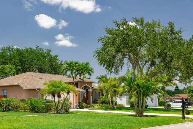 Orangetree homes lie on quiet residential streets, primarily in private subdivisions.