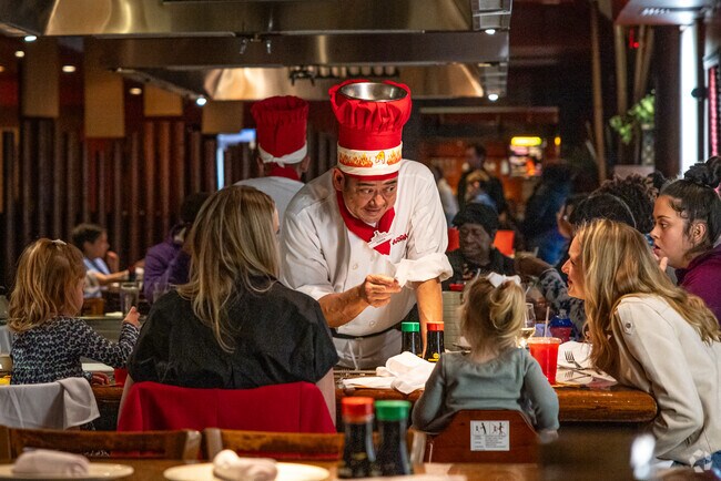 The chefs at Arirang Hibachi Steakhouse in Mountainside provide both entertainment and dinner.