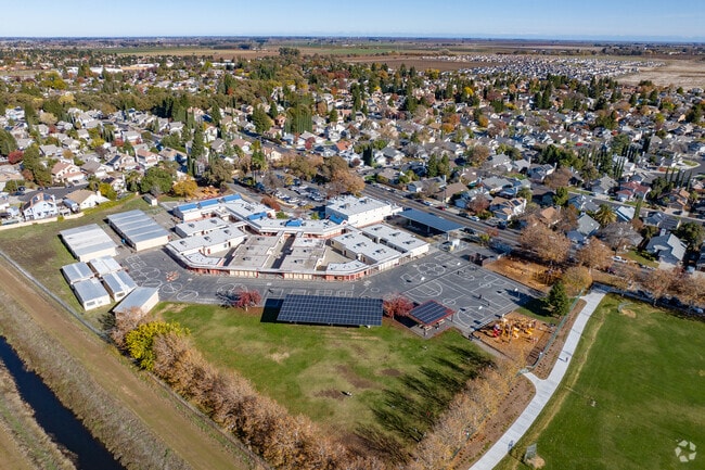 Jean Callison Elementary School offers a sprawling campus when viewed from above.
