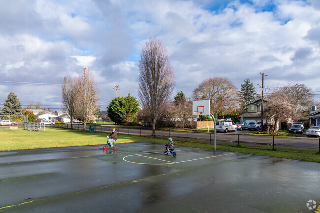 Northeast Tacoma Elementary basketball court.