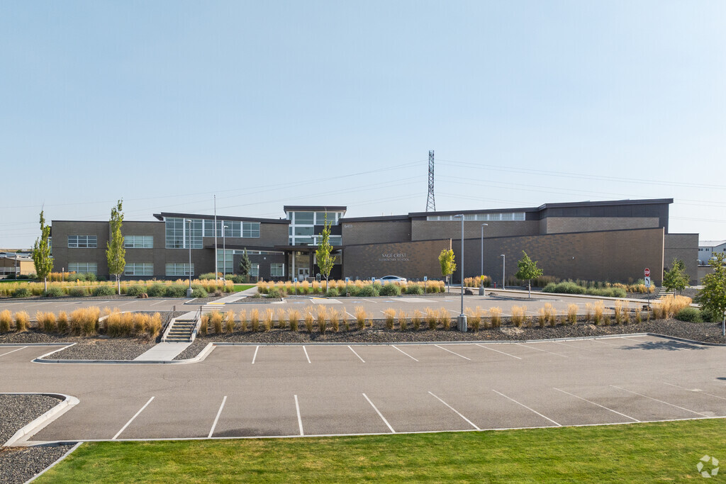 Sage Crest Elementary School is surrounded by residential zoning and serves Canyon Lakes.