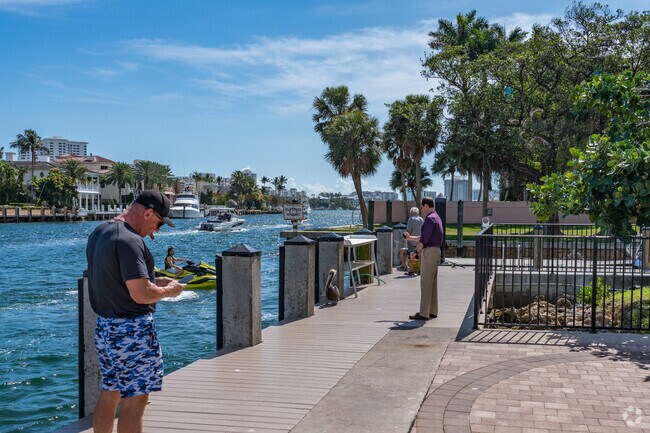 Silver Palm Park is just over the bridge on Palmetto Park Rd with boat ramps and fishing docks.