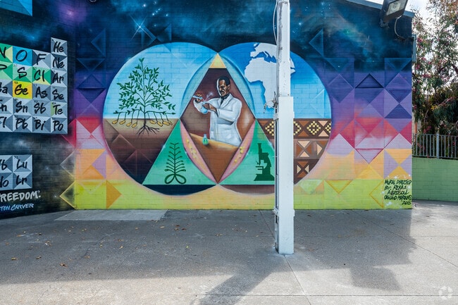 A mural at George Washington Carver Elementary School in San Francisco.