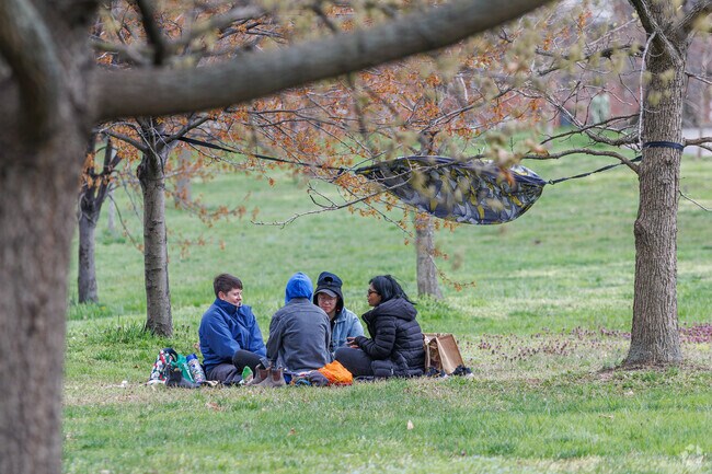 Patterson Park is a favorite spot to chill with friends near the Middle East neighborhood.