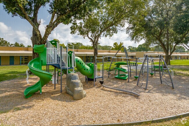 Lake Myrtle Elementary state of the art playgrounds for kids enjoyment in Land O Lakes.