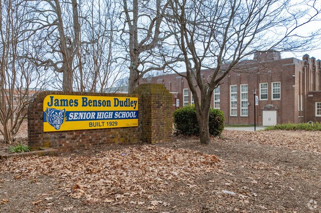 James B Dudley High School serves over 1400 students in the Greensboro area.