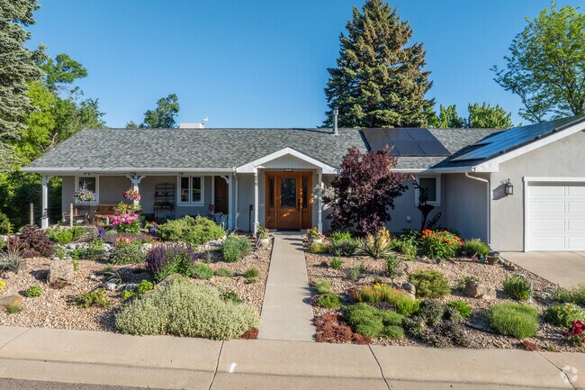 You'll find many ranch and bungalow homes in Welchs, some with elaborate landscaping.
