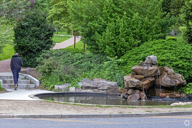 The Haviland Manor community is filled with beauty from waterfalls to landscaping.