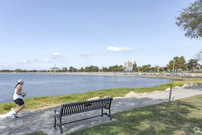 Come take in the salty air with a jog along LI Sound at Seaside Park in Bridgeport.