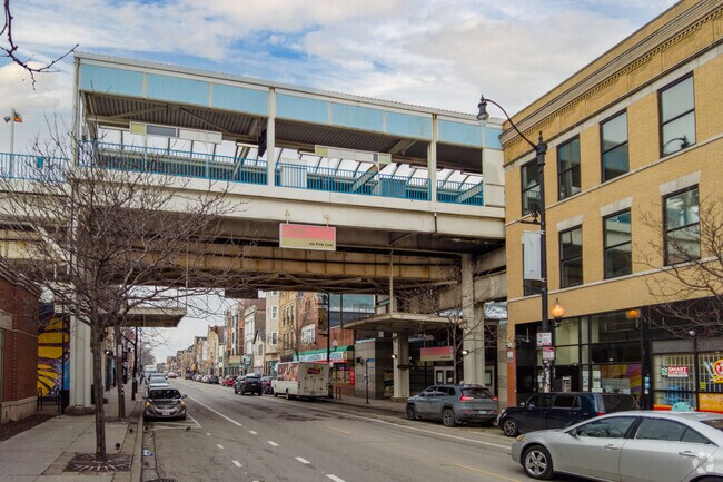 The CTA Pink Line is conveniently located for Pilsen locals.