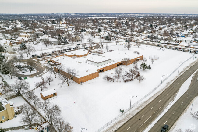 Willowdale Elementary School has a large outdoor space for students.