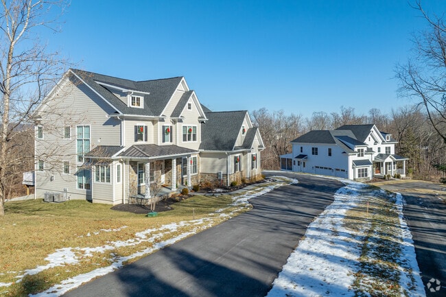New traditional homes in Paoli are tucked into new build developments.