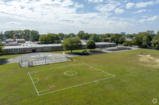 McVey Elementary School in East Meadow has 779 students in grades K-5 with a ratio of 13 to 1.