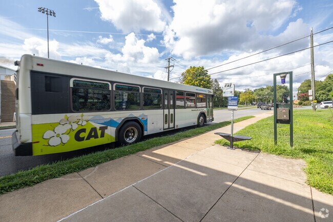 You can find bus transportation on Emmet Street in Lewis Mountain.