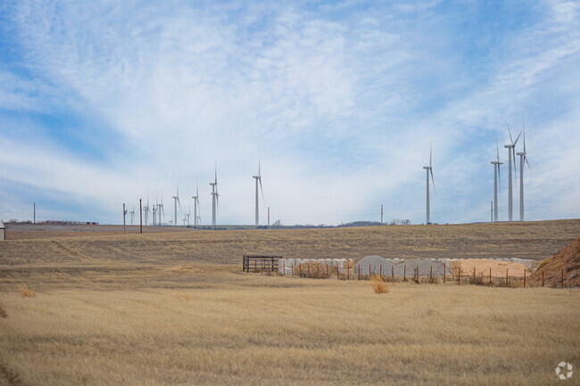 Weatherford is home to windmill farms all around the city.