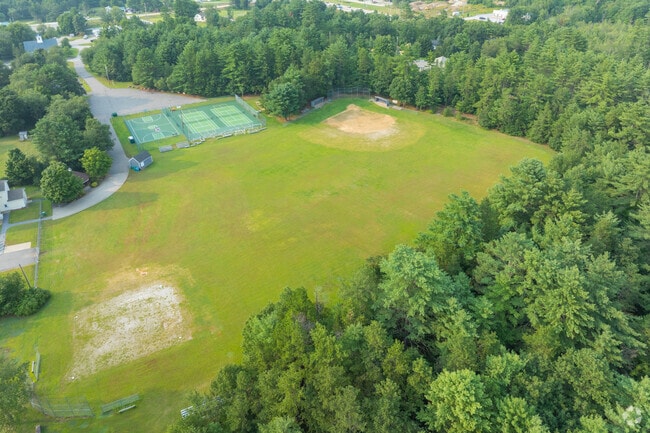 Engage in softball, baseball, or playing on the grass at the Loudon Recreation Area.