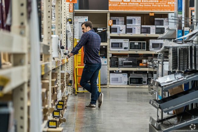 Home Depot shopper finds the tools for the next project near Homeview.