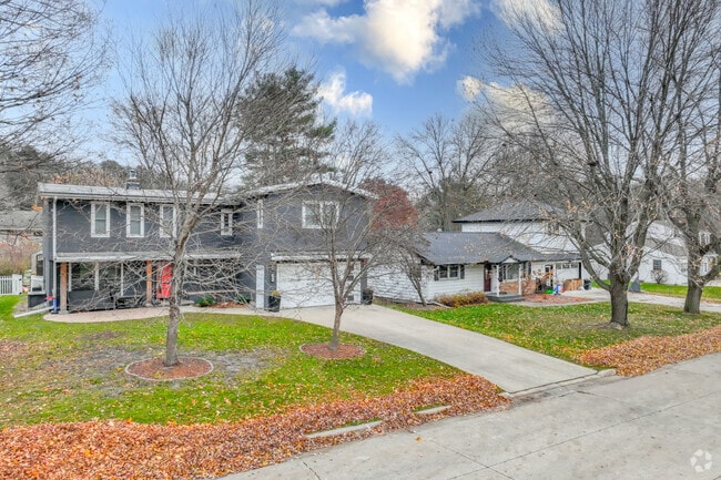 Decorah’s residential streets feature single-family homes with large lawns.