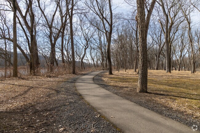 Take a walk on the paved trail at Test Track Park.
