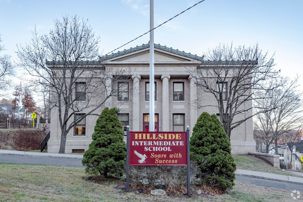 Hillside Intermediate School at 51 Hillside Avenue in Naugatuck, CT.