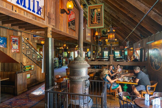 Dine amongst beer history in a 1930's barn at McMenamins Rock Creek Tavern.