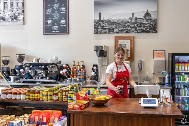 Woodstock coffee connoisseurs head to Caffe for bold taste and a smile.