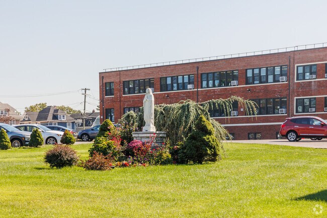 Front Street Elementary has a beautiful front garden.
