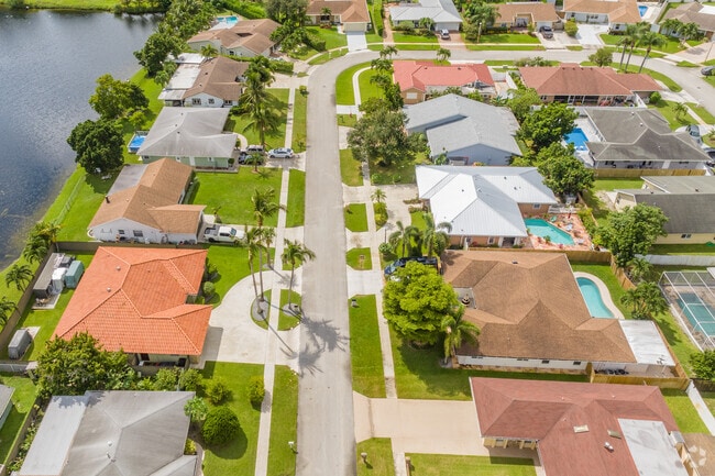 Residents of Glen Ridge, FL enjoy their own private pools for relaxing.