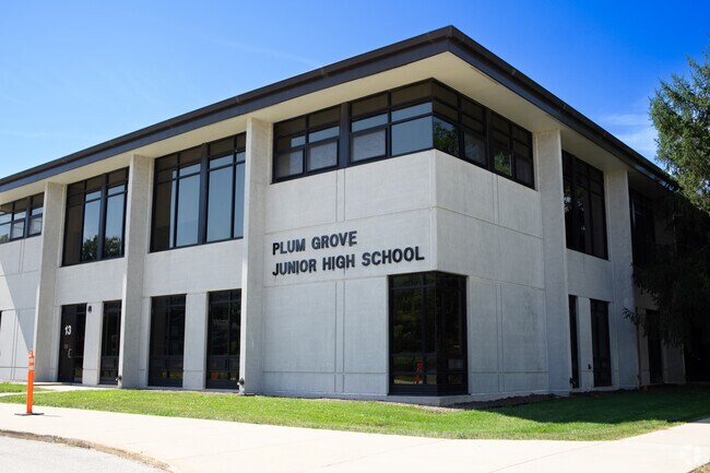 Plum Grove Jr High School provides education in the neighborhood of 
Plug Grove Village