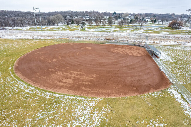 You will find a baseball field behind Sunset Hills Elementary School.