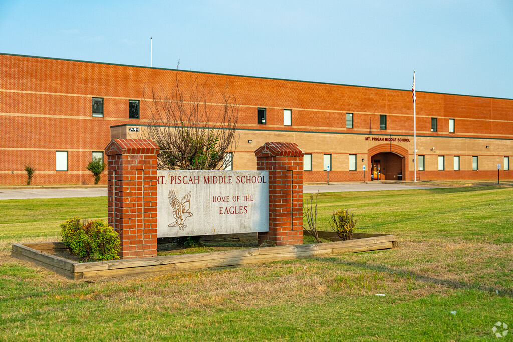 Mt. Pisgah Middle School serves students from grades 6 through 9.