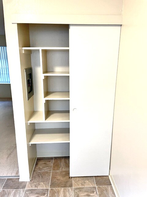 storage/pantry in dining area