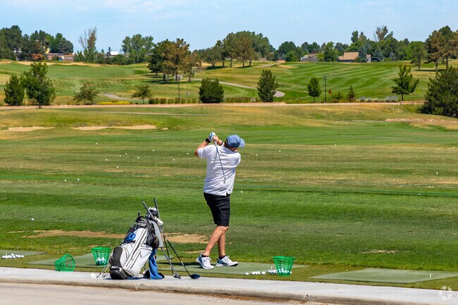 Practice your swing at Lone Tree Golf Club, just south of Acres Green.