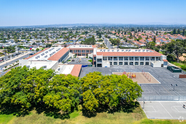 Elevated view of John Marshall Elementary School.