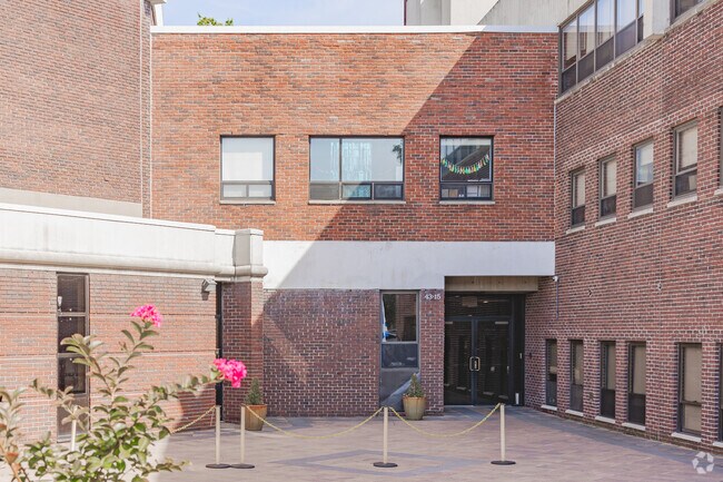 William Spyropoulos School is located in a suburban neighborhood.