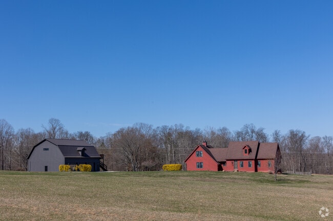Traditional farmhouse-style homes dot the hills surrounding Harrodsburg.