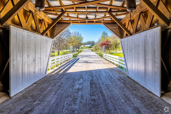 Winterset and surrounding Madison County are home to several covered bridges, like the Cedar Covered Bridge.