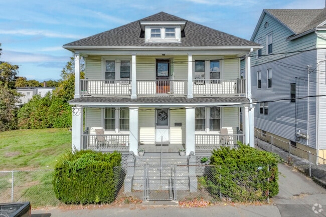 Fairfield Avenue has some classical New England homes like this standout in Downtown Waterbury.