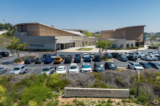 The Front Signage at Mission Hills High in Mesa Rock Escondido