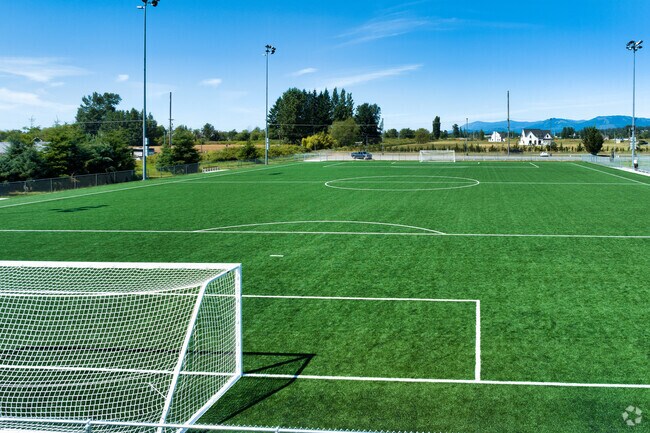 Play some soccer, have a barbecue picnic, then hike at Strawberry Fields Athletic Complex.