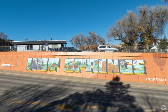 Residents enjoy shopping at branded stores in downtown Hot Springs.