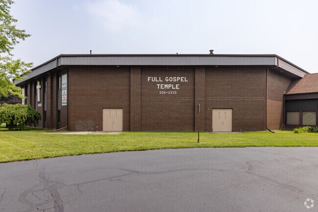 Westland Christian Academy's temple building in the city of Westland.