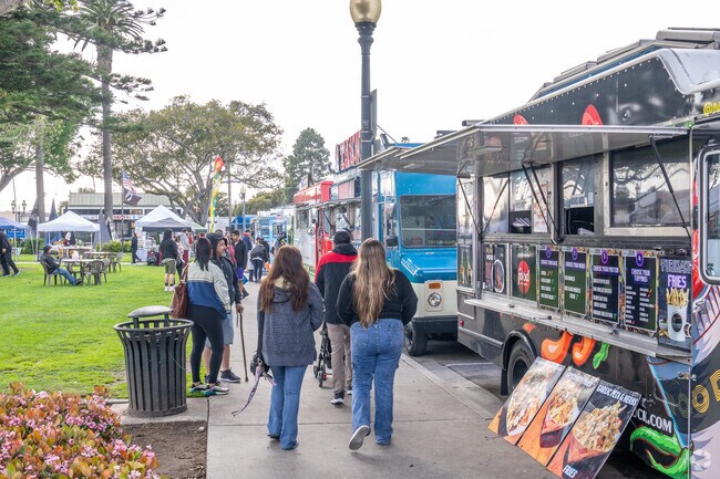 You can find different kind of food at  First Thursdays Food Truck event at Plaza Park.